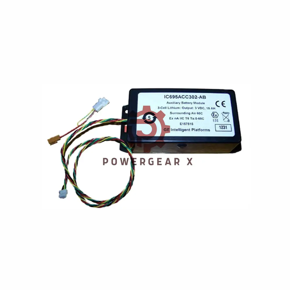 โมดูลแบตเตอรี่อัจฉริยะเสริม GE Fanuc IC695ACC302