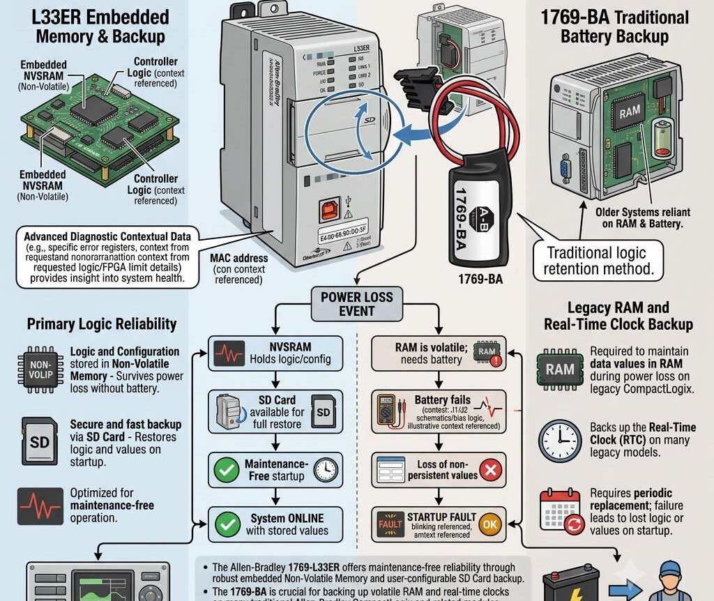 Allen-Bradley 1769-L33ER vs 1769-BA PLC Reliability Guide