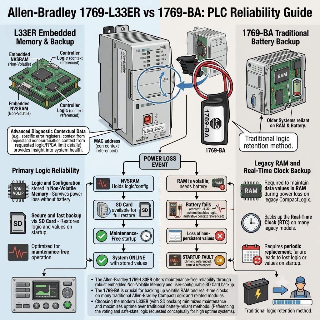 Allen-Bradley 1769-L33ER vs 1769-BA PLC Reliability Guide