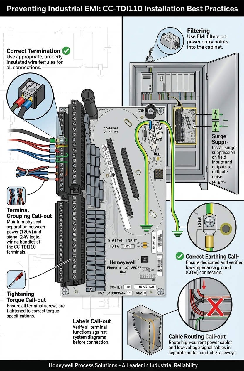 Preventing Industrial EMI CC-TDI110 Installation Best Practices_
