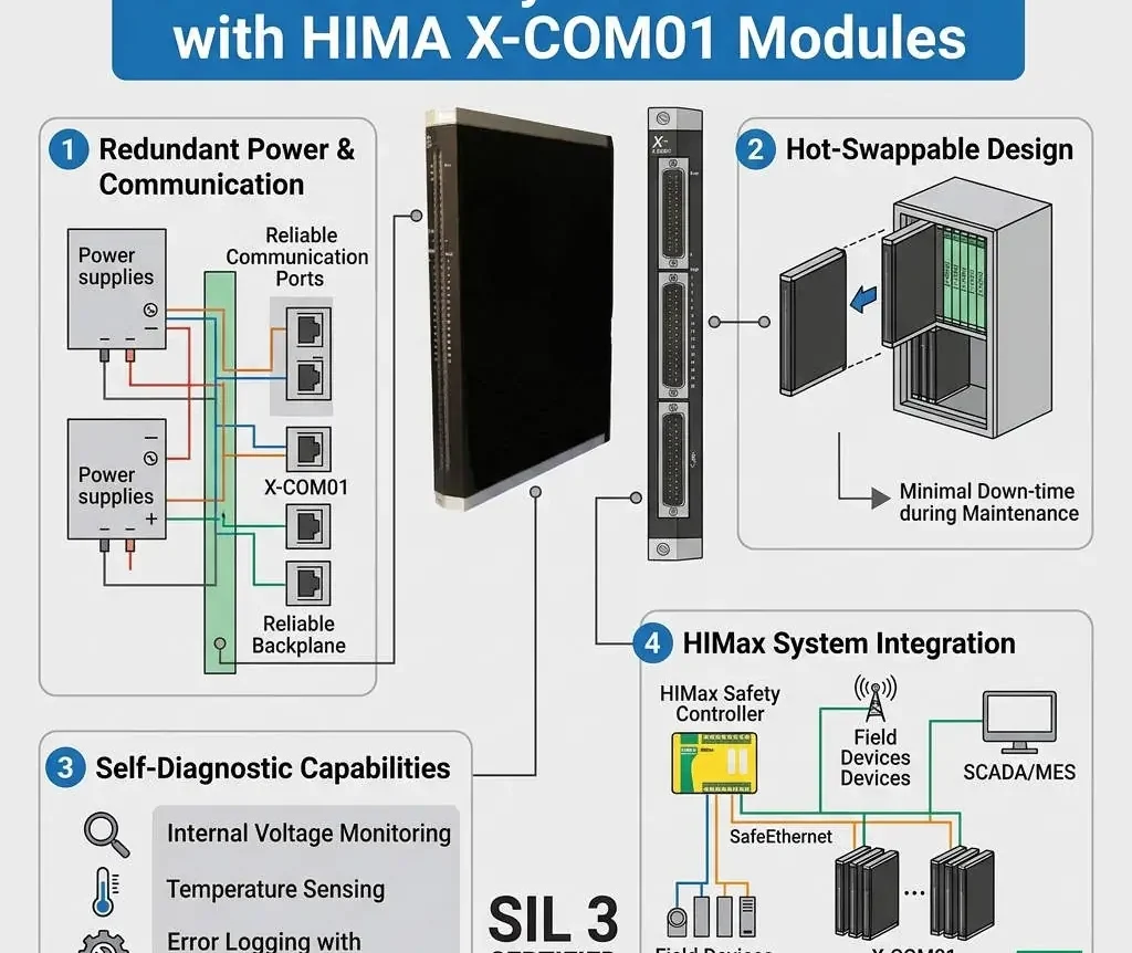 Reliable Safety Communication with HIMA X-COM01 Modules