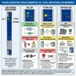 Troubleshooting 3500-62 Monitor OK, TX RX, and Bypass LED Meanings