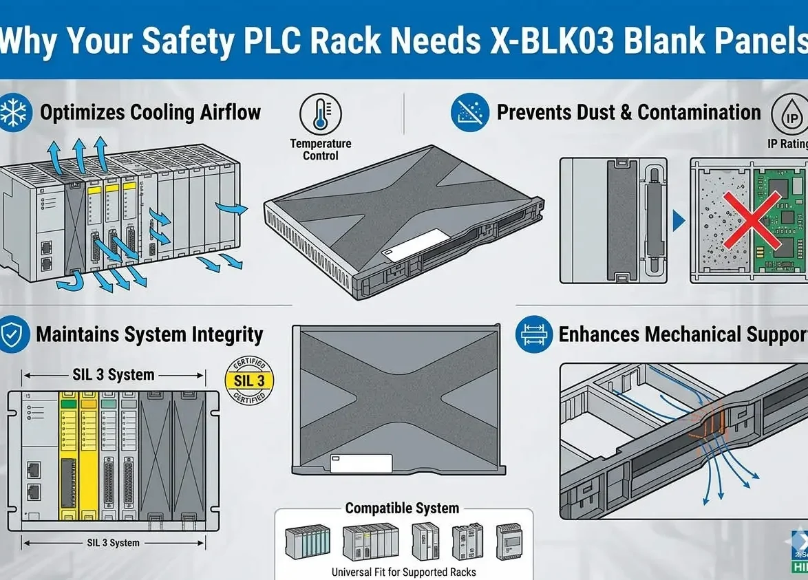 Why Your Safety PLC Rack Needs X-BLK03 Blank Panels