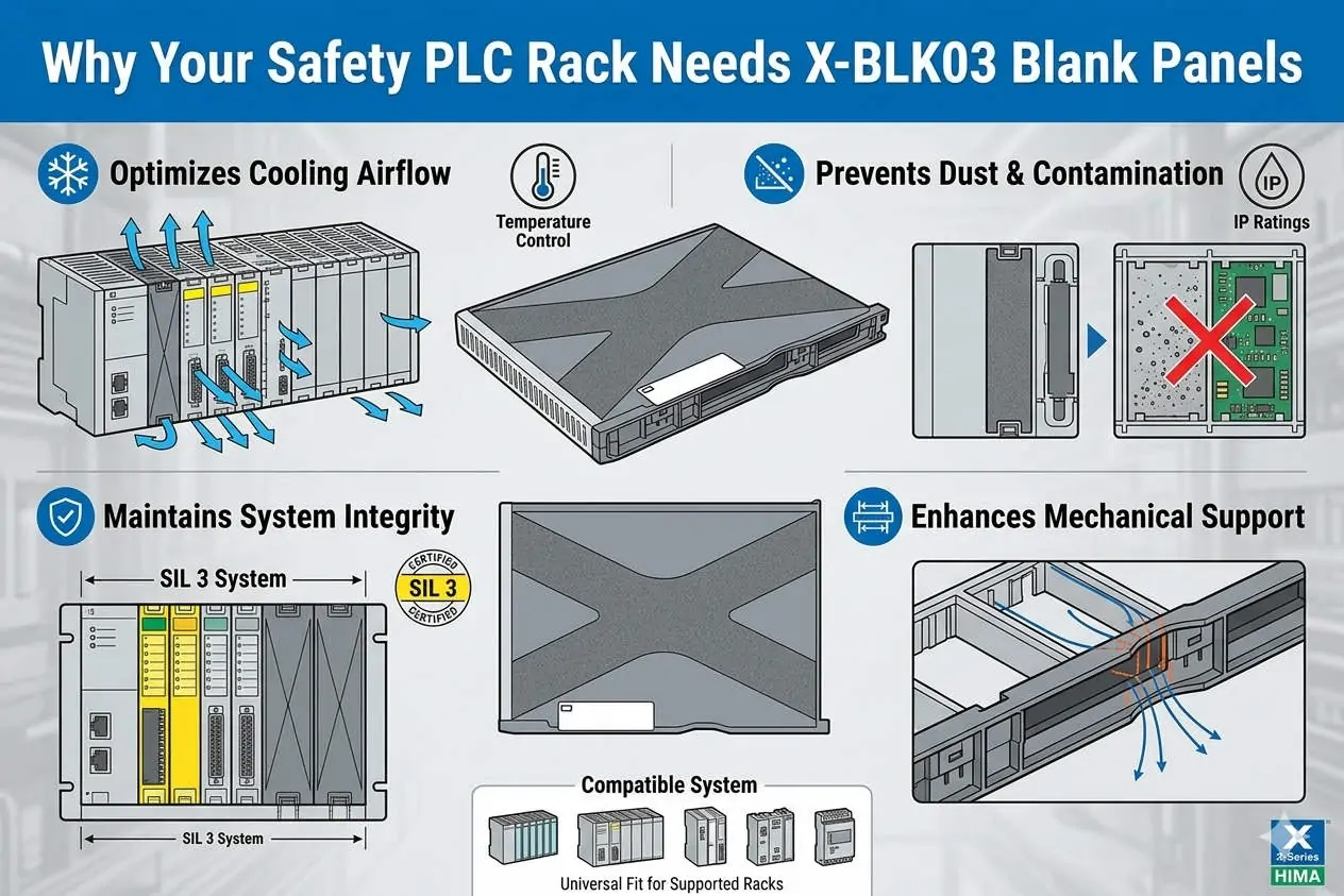 Why Your Safety PLC Rack Needs X-BLK03 Blank Panels