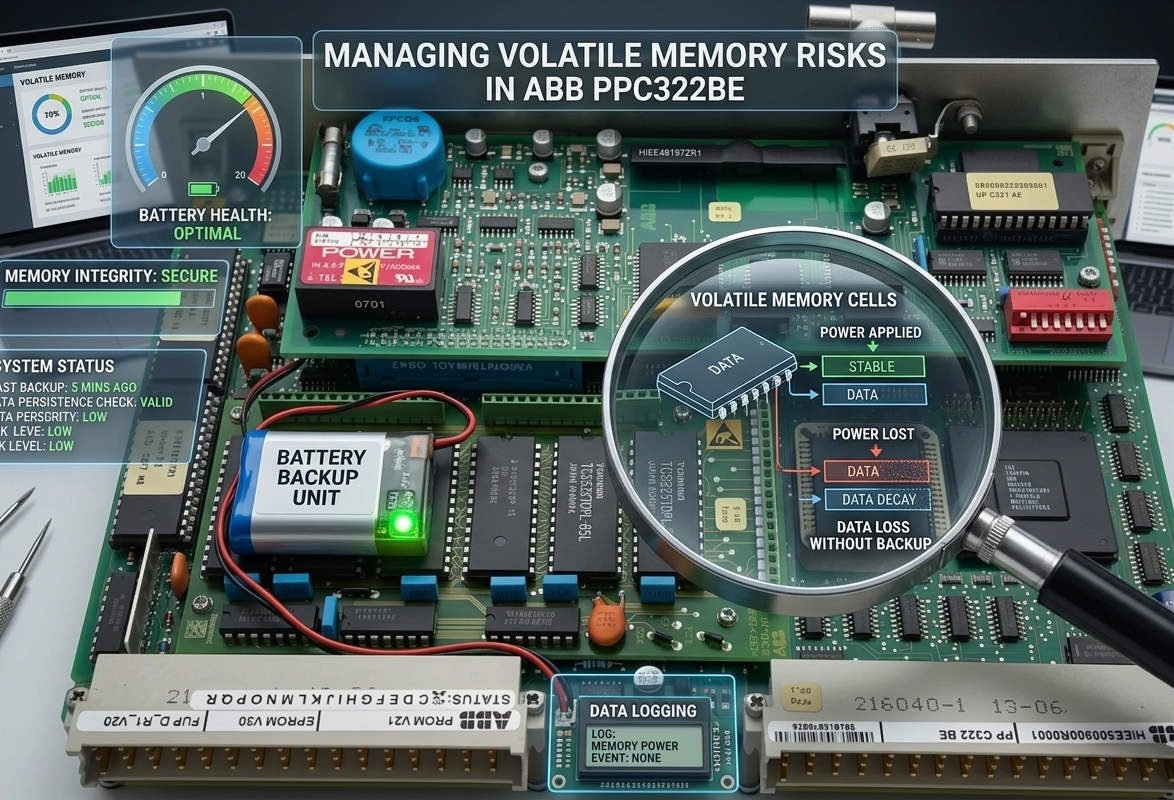 Managing Volatile Memory Risks in ABB PPC322BE Controllers