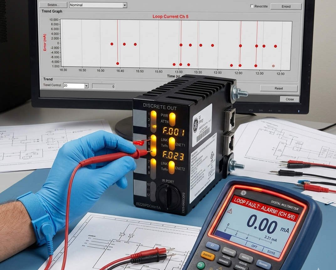 Troubleshooting GE IS220PDOAH1A Loop Current Fault Alarms