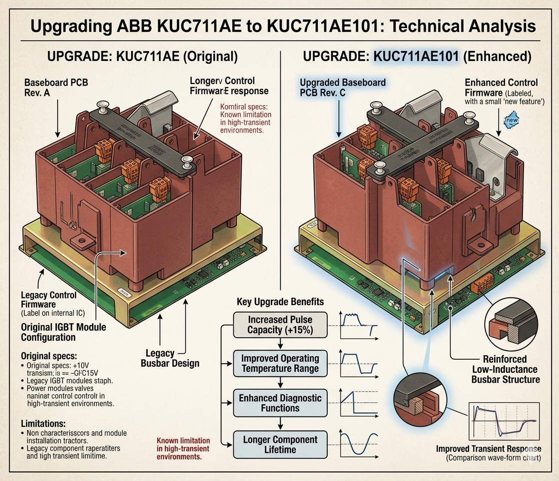 Upgrading ABB KUC711AE to KUC711AE101: Technical Analysis