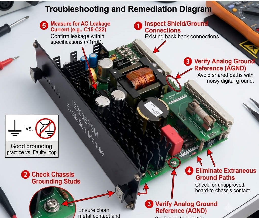 Fix Ground Loop Alarms on GE IS200EPSM Excitation Modules