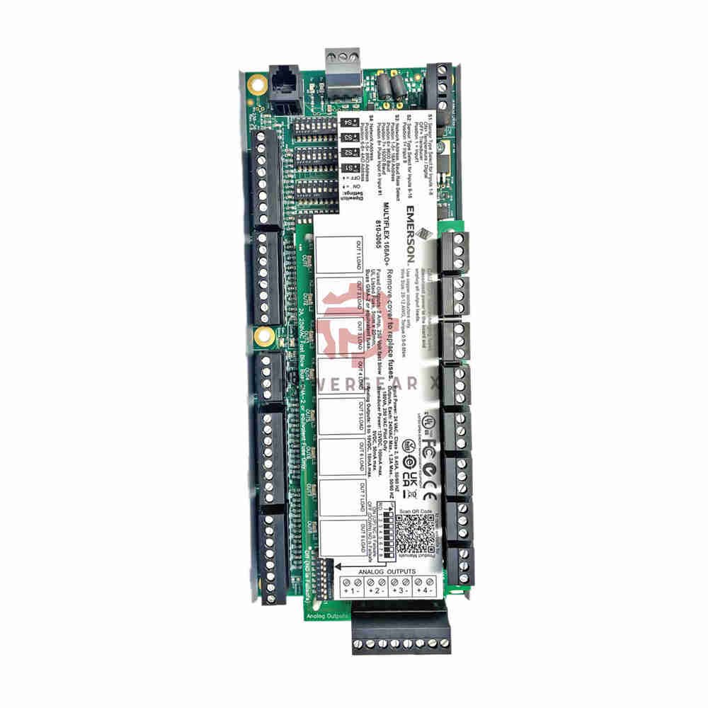 CPC810-3065 Emerson I/O Board – 16 Input, 8 Relay, MULTIFLEX - Image 2
