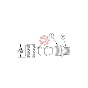 10076-02 Bently Nevada Cable Seal – Transducer Cable Protection