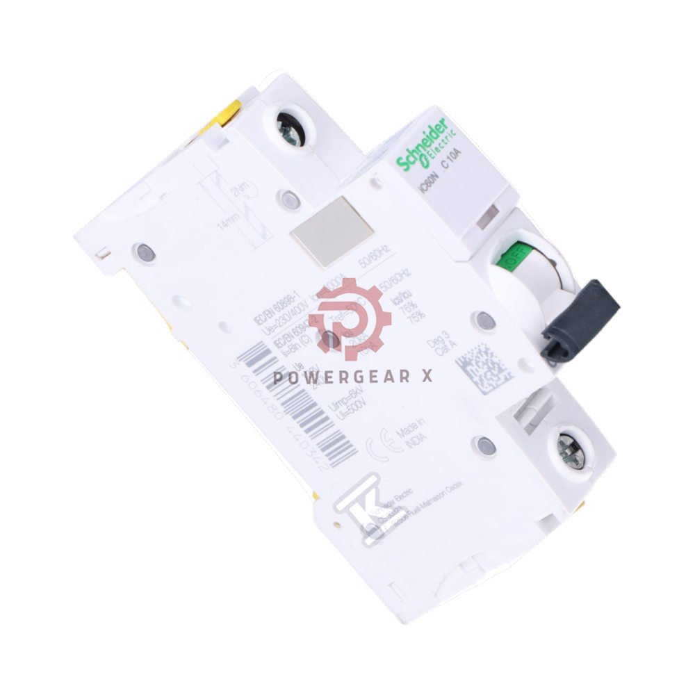 iC60N 1P C10 Acti9 Schneider MCB 10A 1-Pole C-Curve DIN Rail Breaker