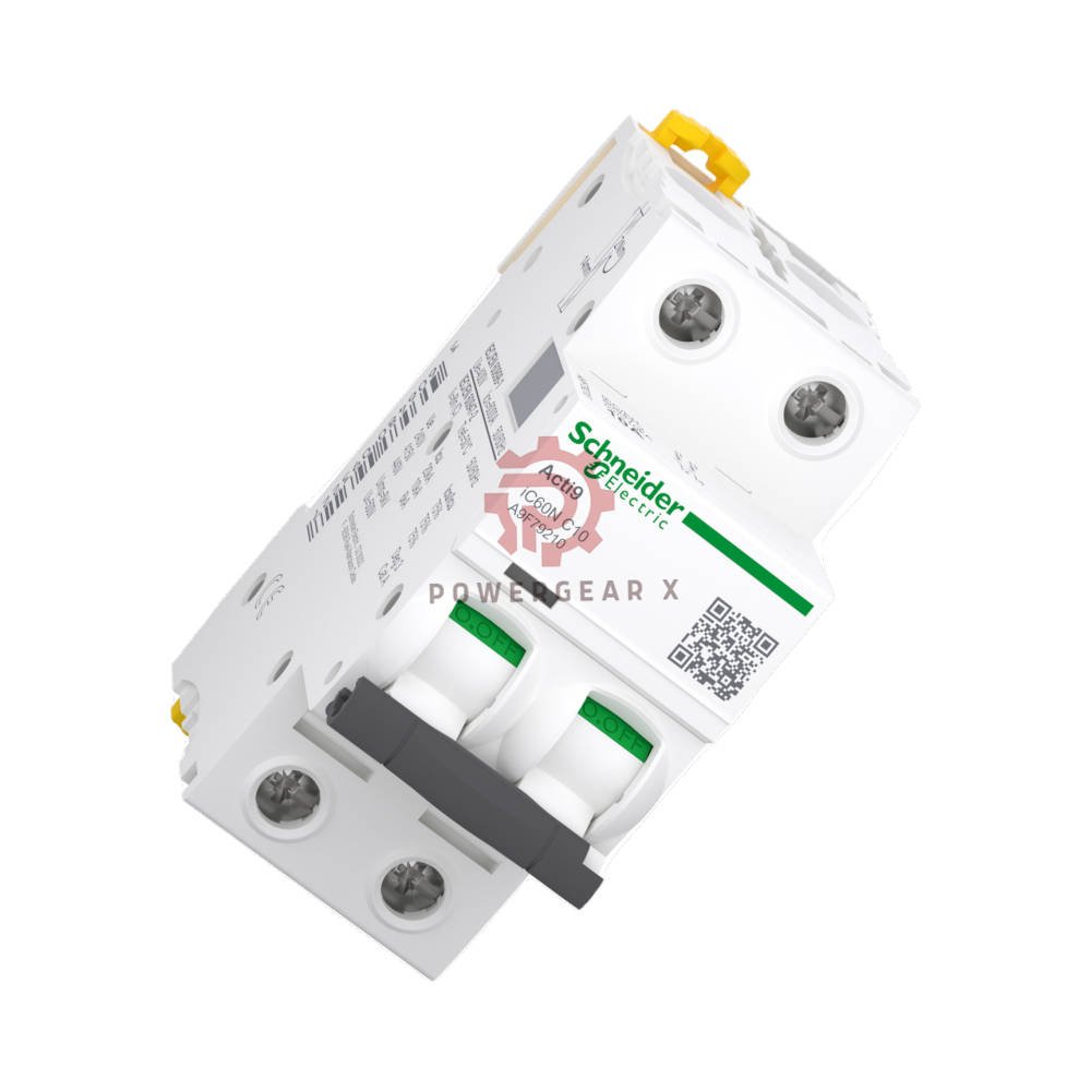 Schneider Electric iC60N 2P C10 Acti9 Miniature Circuit Breaker 10A C-Curve - Image 3