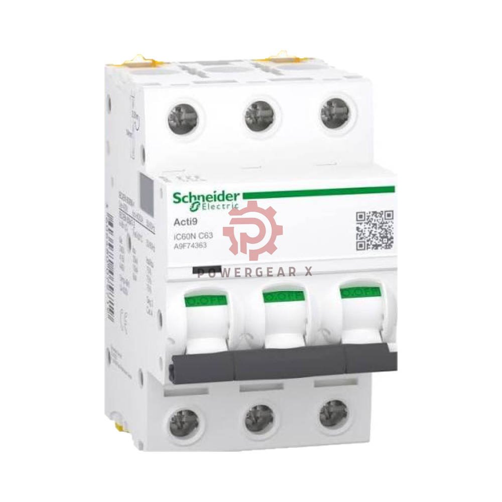 iC60N 3P C63 Schneider Acti9 iC60 Breaker, iC60N 3P C63 63A C Curve 6kA MCB - Image 3