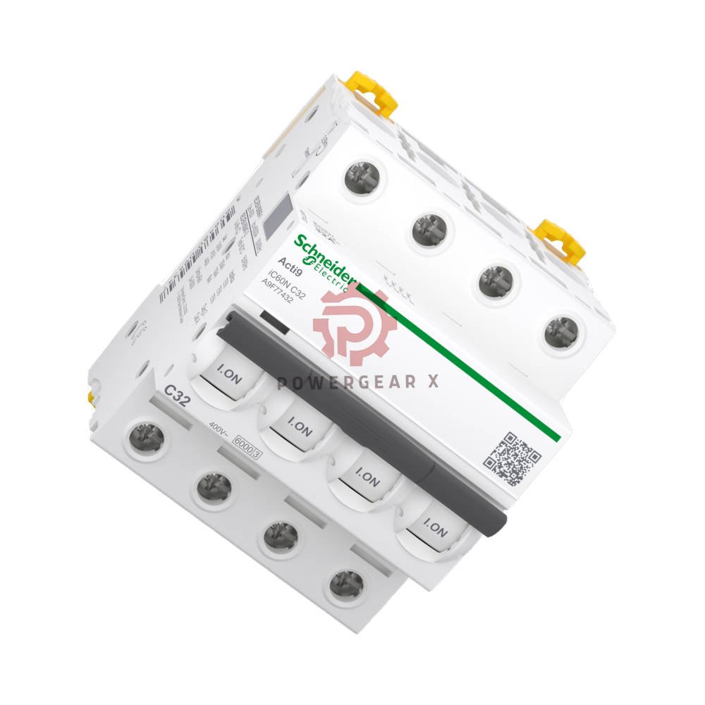 iC60N 4P C32 Schneider Acti9 iC60 Breaker 32A C-Curve 4-Pole - Image 2