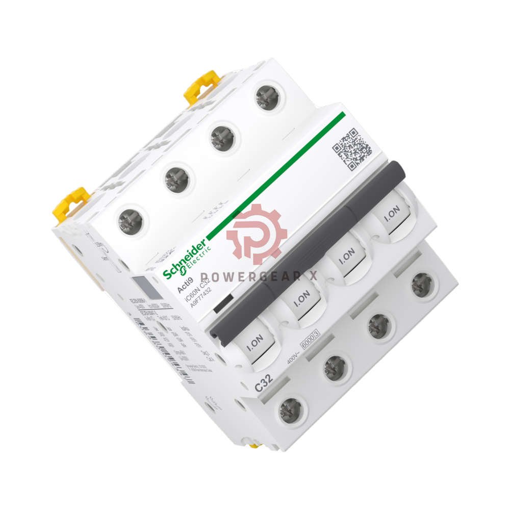 iC60N 4P C32 Schneider Acti9 iC60 Breaker 32A C-Curve 4-Pole